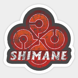 Shimane Prefecture Japanese Symbol Distressed Sticker